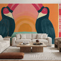 Tropical Birds IV Mural Wallpaper - room preview 06