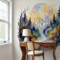 Forest Grove - Watercolor Landscape Series Mural Wallpaper - room preview 06