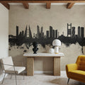 Manama Skyline Concrete Mural Wallpaper - room preview 06