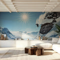 Skiing Dreams Mural Wallpaper - room preview 06
