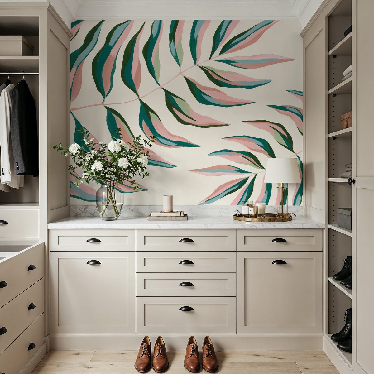 Tropical Palms Mural Wallpaper - room preview 06