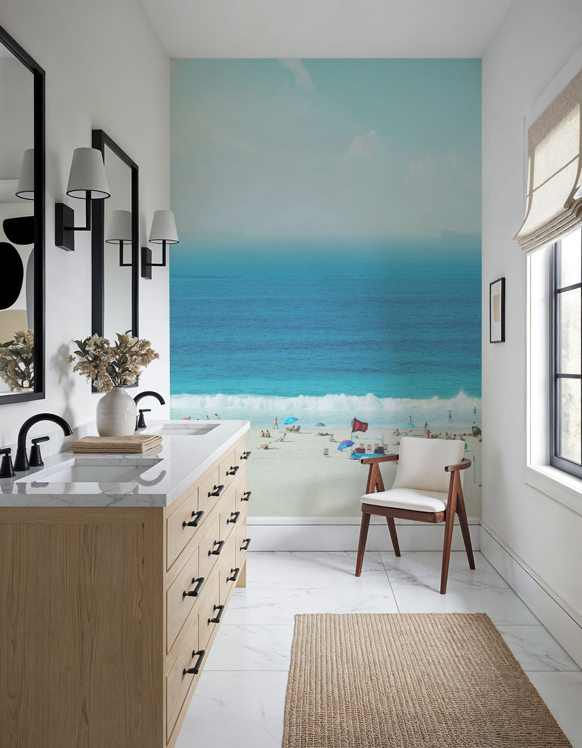 Copacabana Beach Mural Wallpaper - room preview 06
