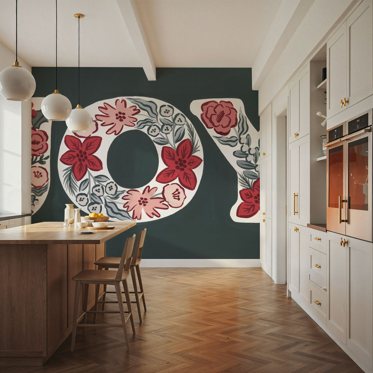 Christmas Reverie X Mural Wallpaper - room preview 06