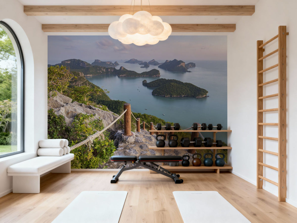 Coastal Stairway Mural Wallpaper - room preview 06