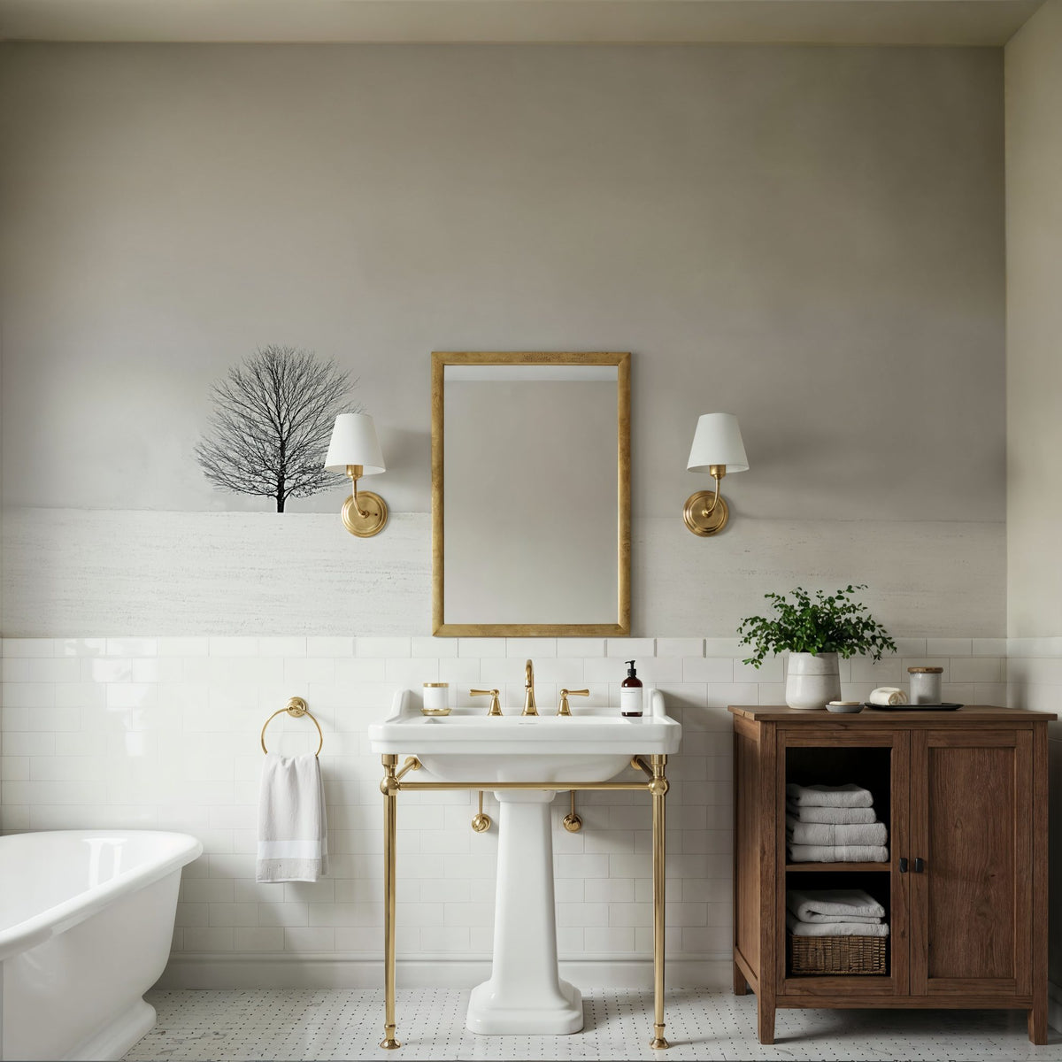 Bare Winter Mural Wallpaper - room preview 06