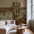 Great East River Bridge Mural Wallpaper - room preview 06