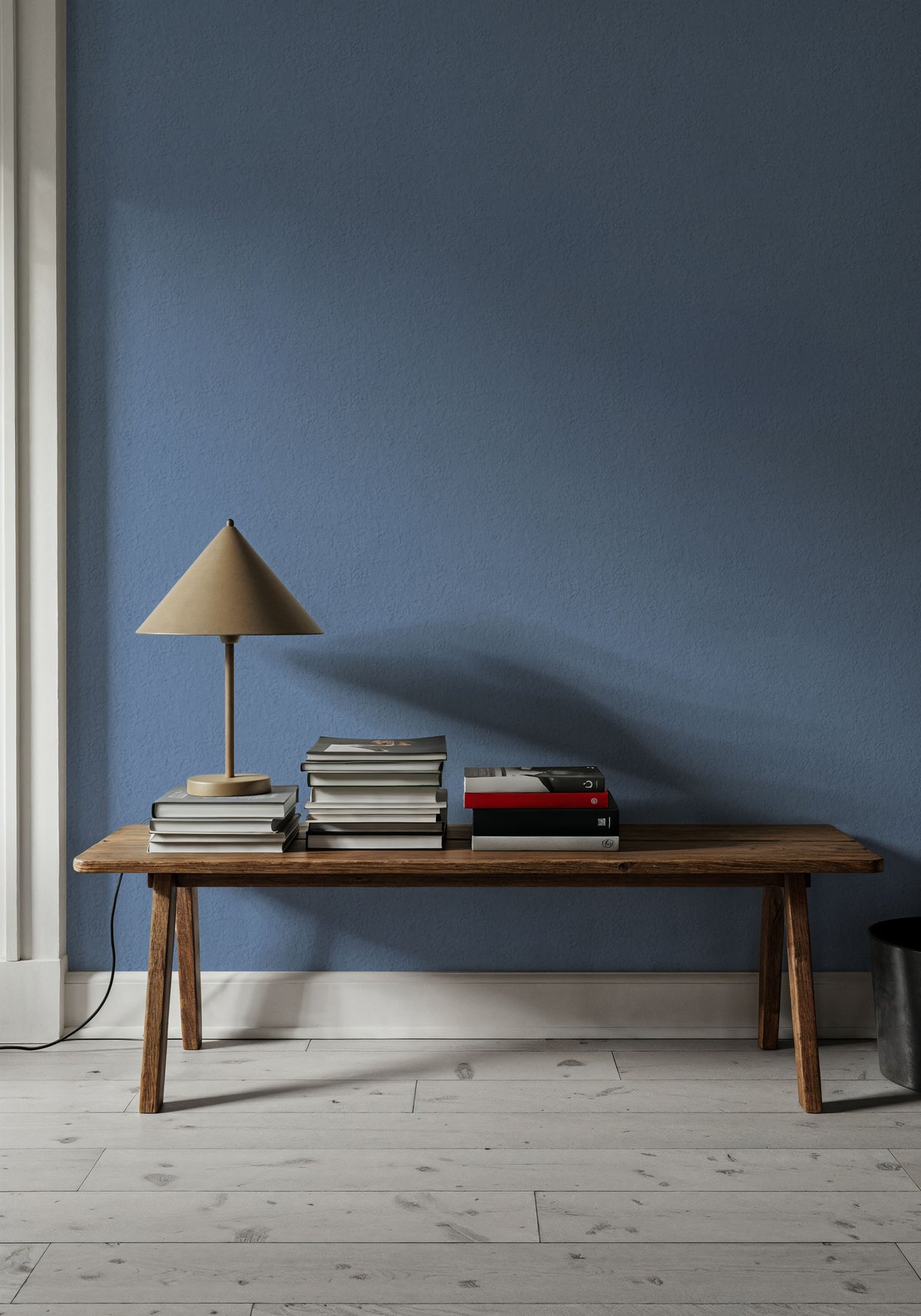 Faux Sand Stucco Finish, Periwinkle Mural Wallpaper - room preview 06