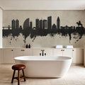 Ulaanbaatar Mongolia Skyline Concrete Mural Wallpaper - room preview 06