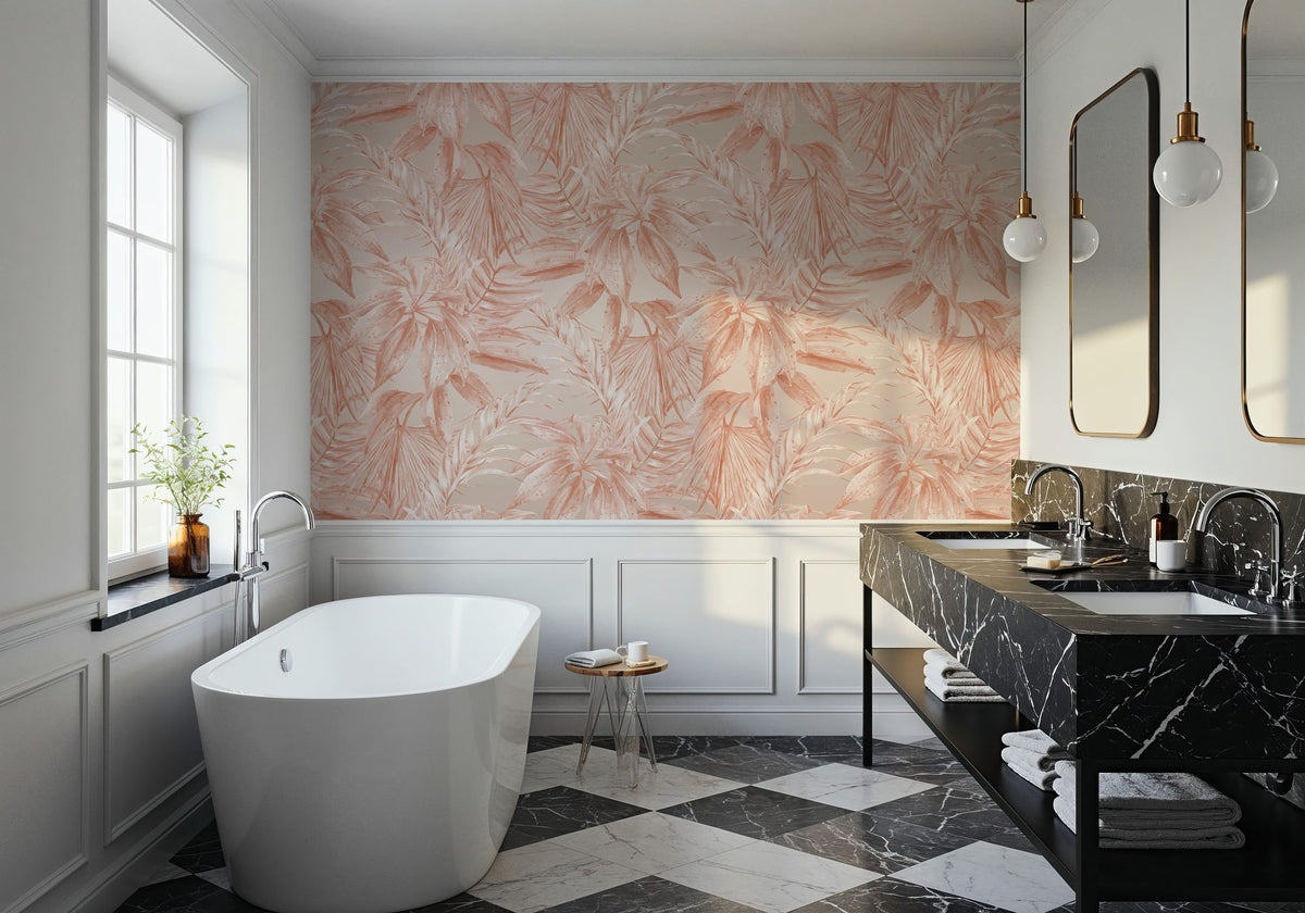 Leaves on Mars Mural Wallpaper - room preview 06