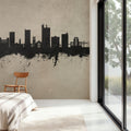 Lubbock Texas Skyline Concrete Mural Wallpaper - room preview 06