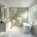 World Map Cities - Pacheco Mural Wallpaper - room preview 06