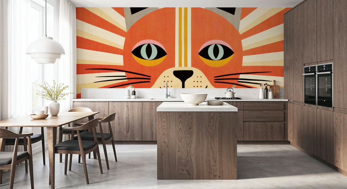 Happy Cat II Mural Wallpaper - room preview 06