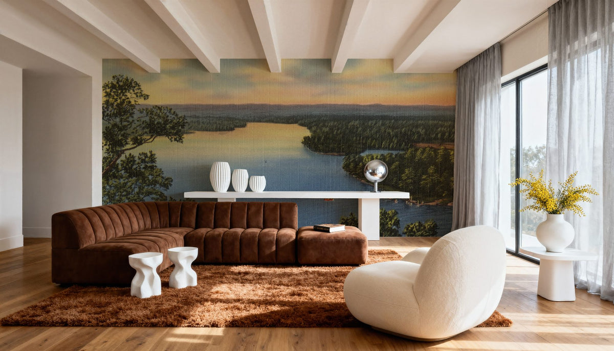 Greetings From Catherine Lake Mural Wallpaper - room preview 06