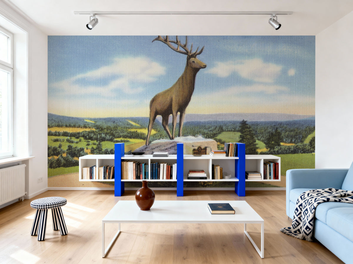 Deerfield Mural Wallpaper - room preview 06