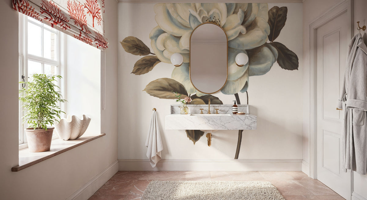 Floral Bliss Rose II Mural Wallpaper - room preview 06
