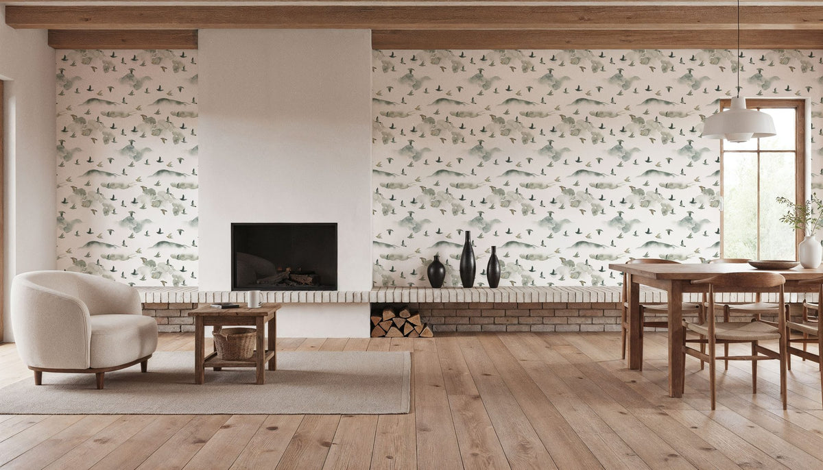 Autumn Flight Mural Wallpaper - room preview 06