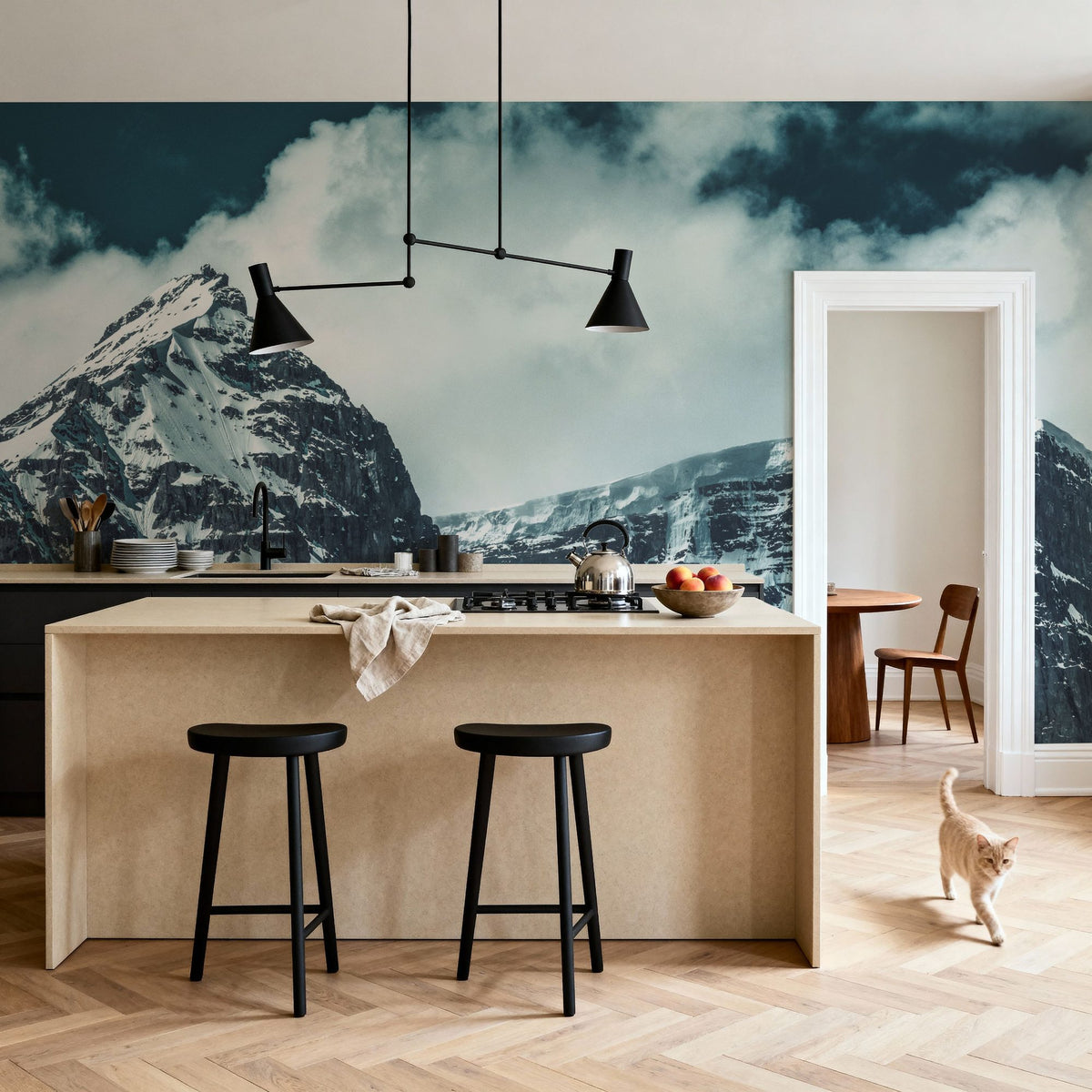 Jasper Mountain Series V Mural Wallpaper - room preview 06