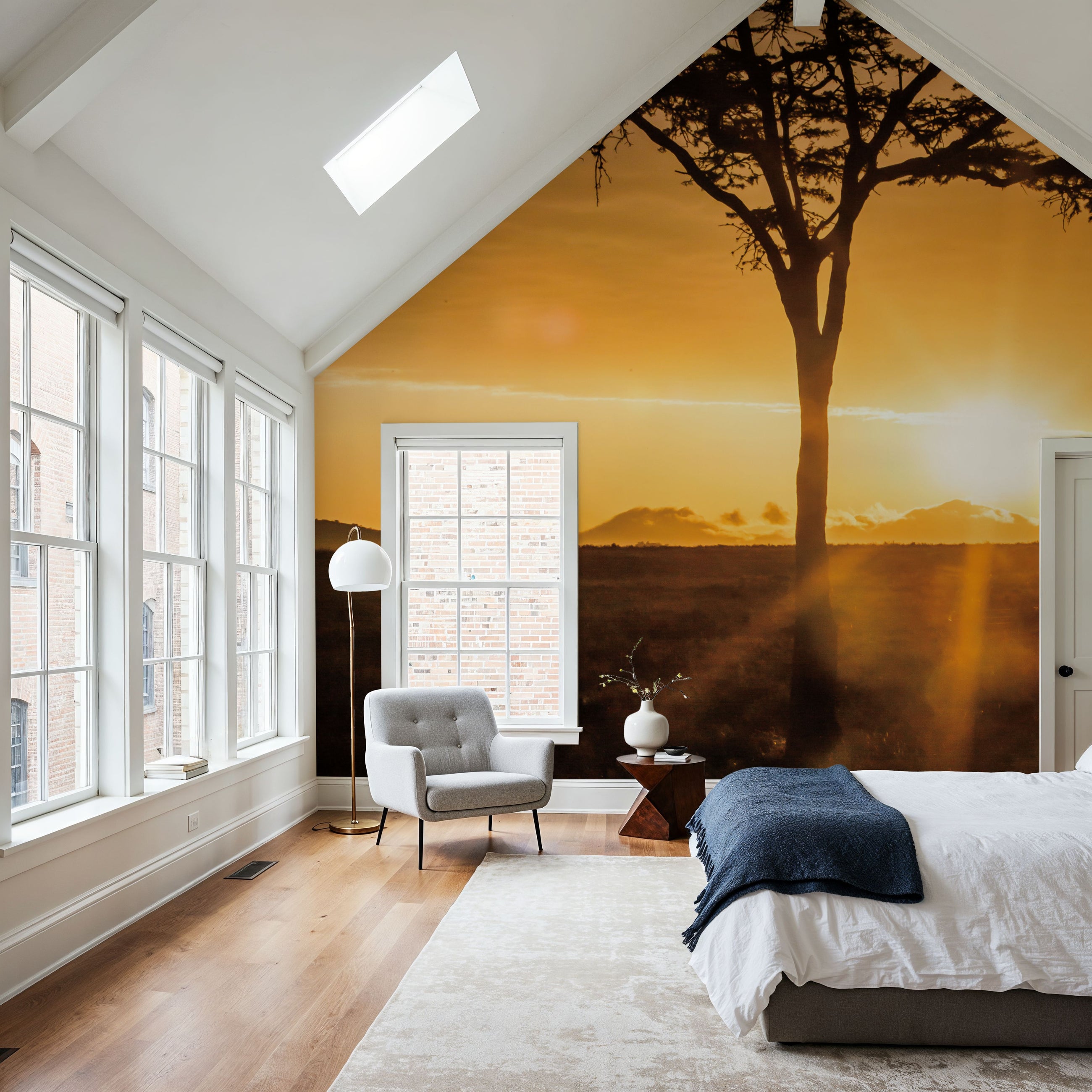African Sunrise Mural Wallpaper