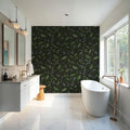 Winter Berries, Dark Mural Wallpaper - room preview 06