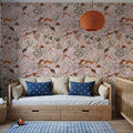 Fantasy Forest - Dusty Pink Mural Wallpaper - room preview 06