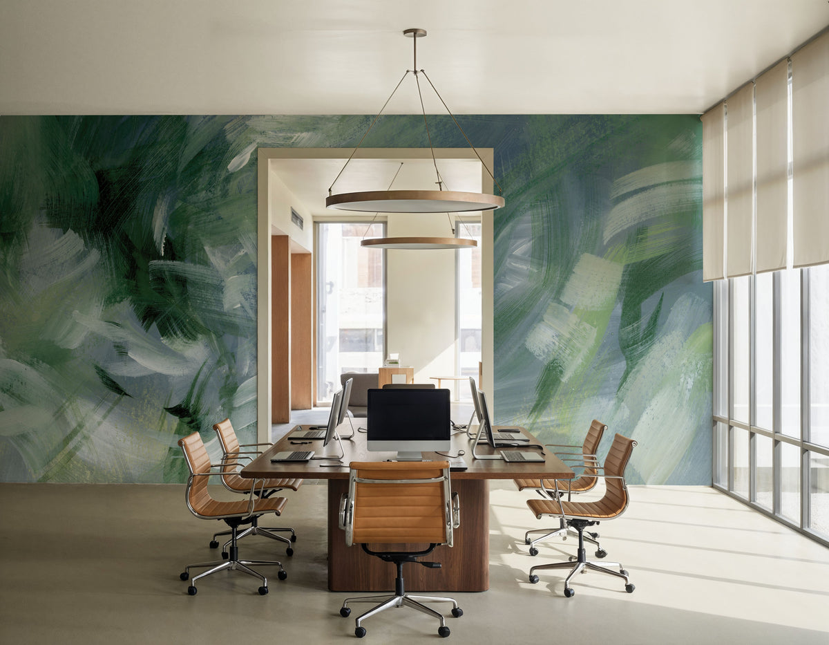Moonlit Meadow Mural Wallpaper - room preview 06