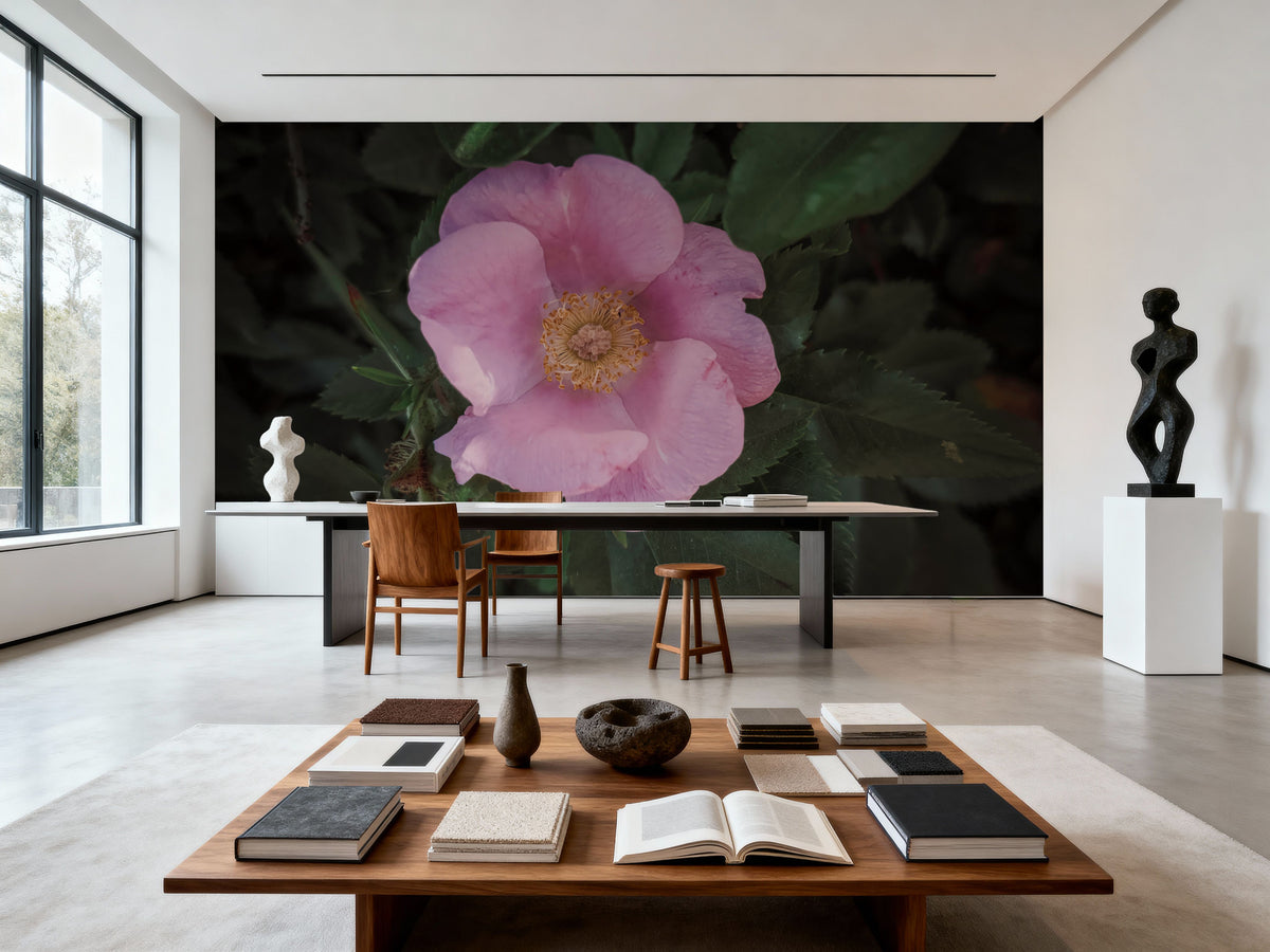 Wild Rose VII Mural Wallpaper - room preview 06