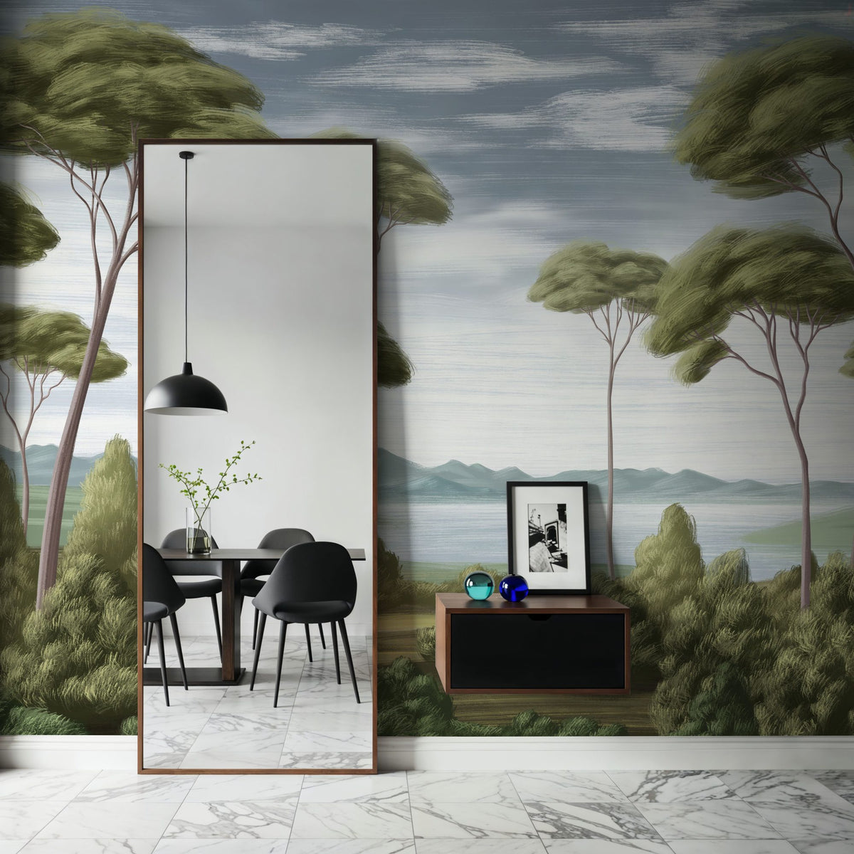 Verdant Horizon, Glade Mural Wallpaper - room preview 06