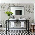 Rambling Rose, Ivory on Cloud Mural Wallpaper - room preview 06