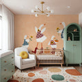 Ducks in the Pumpkin Patch I Mural Wallpaper - room preview 06