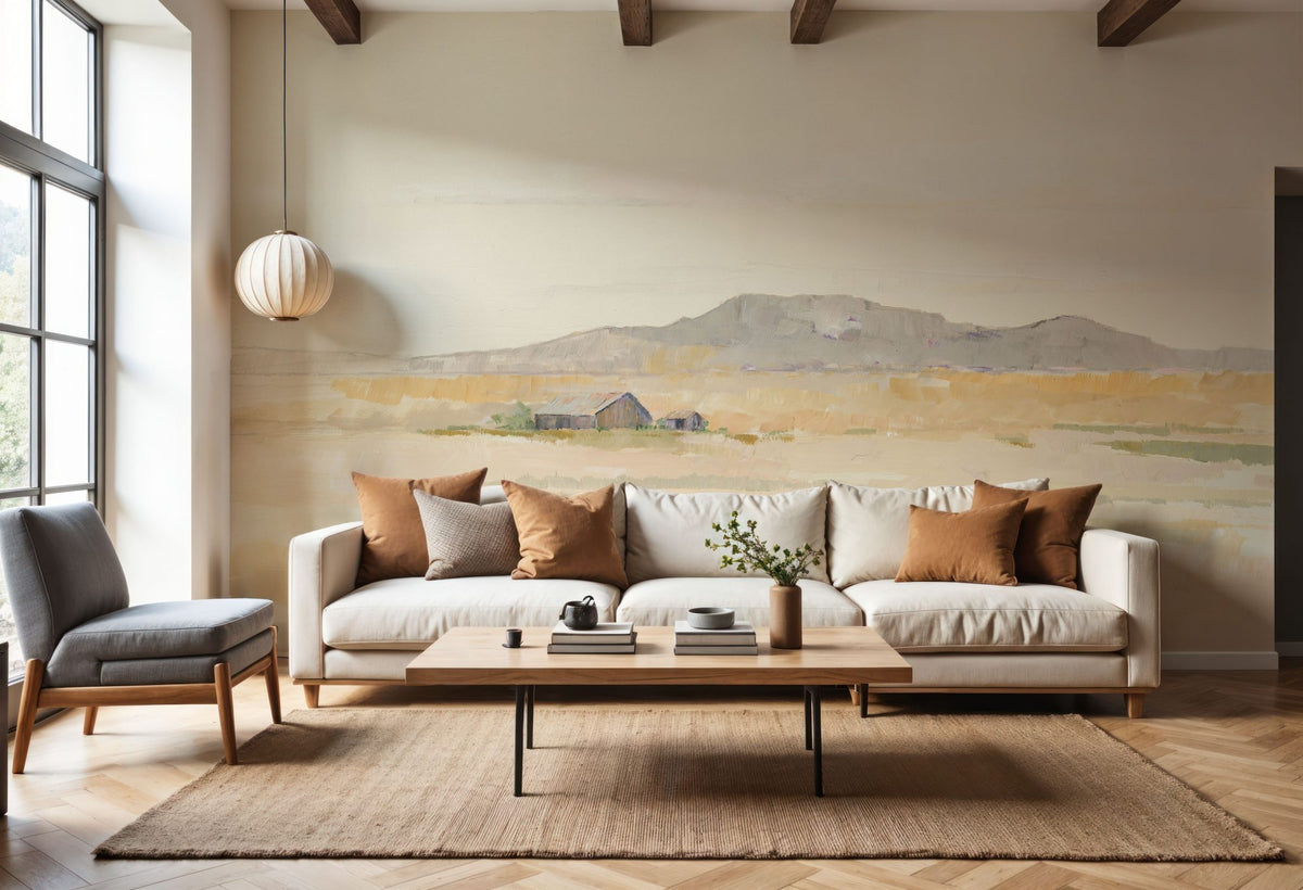 Buttermilk Sky Mural Wallpaper - room preview 06
