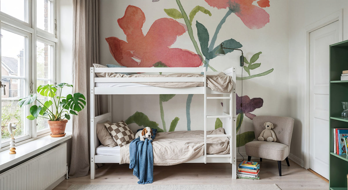 Pretty Blooms I Mural Wallpaper - room preview 06