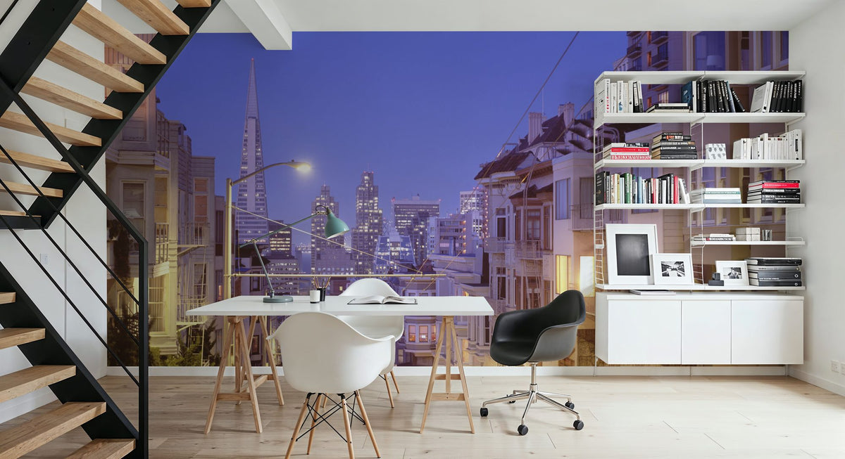 Twilight Pyramid Mural Wallpaper - room preview 06