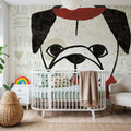 Puppy Love II Mural Wallpaper - room preview 06