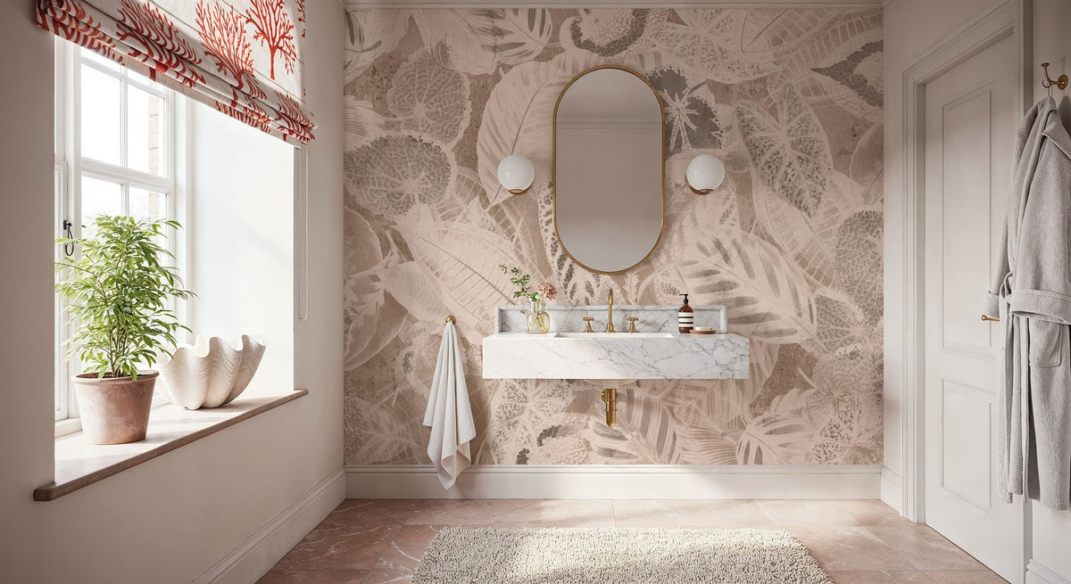 Secret Leaves Mural Wallpaper - room preview 06