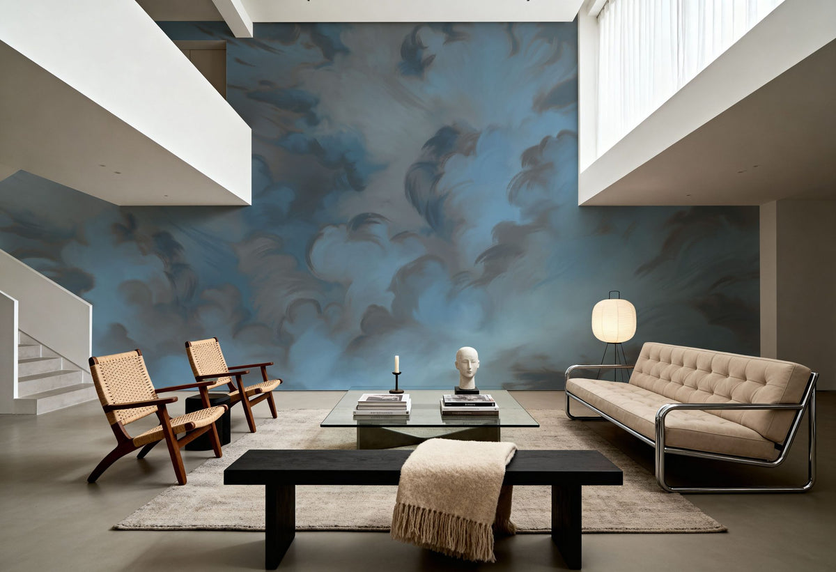 Clouding, Dark Mural Wallpaper - room preview 06