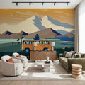 The Mountains Are Calling Mural Wallpaper - room preview 06