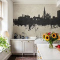 Limerick Ireland Skyline Concrete Mural Wallpaper - room preview 06
