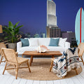 Deep Blue Twilight Metropolis Mural Wallpaper - room preview 06