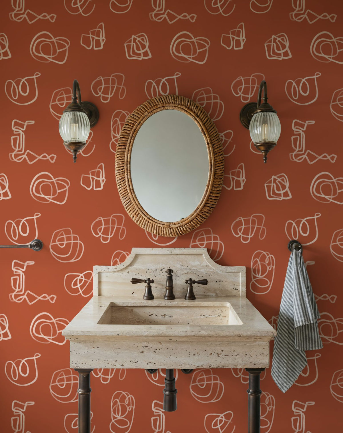 Beach Doodles Mural Wallpaper - room preview 06