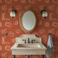Beach Doodles Mural Wallpaper - room preview 06