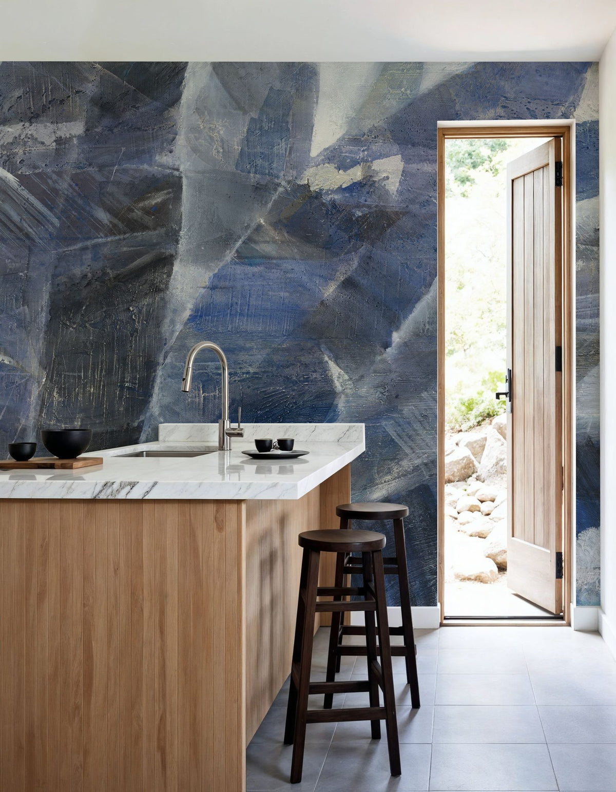 Twilight Palms Mural Wallpaper - room preview 06