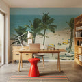 Greetings From Palm Beach Chill Mural Wallpaper - room preview 06