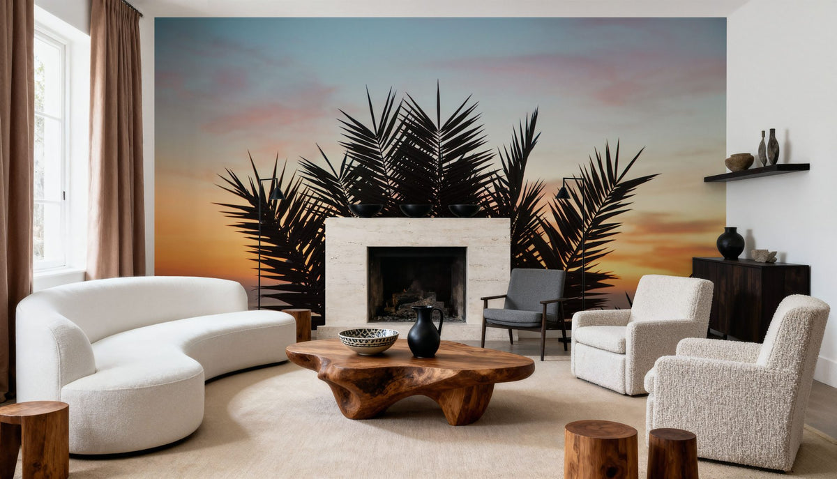 Sunset Palms II Mural Wallpaper - room preview 06
