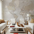 World Map Cities - Lucille Mural Wallpaper - room preview 06