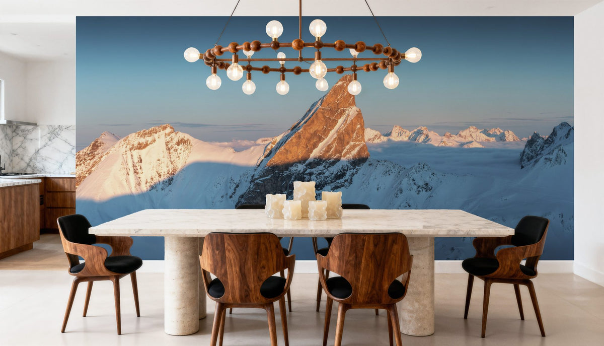 Peak Sunset Mural Wallpaper - room preview 06