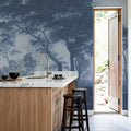 Woodland Brook, Blues Mural Wallpaper - room preview 06