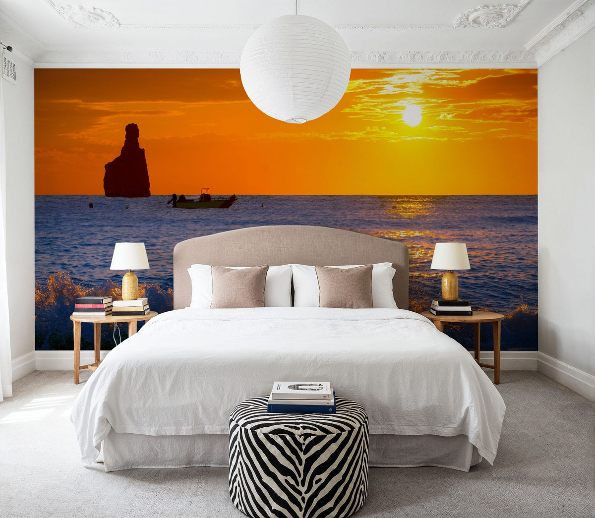 Cala Benirras Sunset Mural Wallpaper - room preview 06