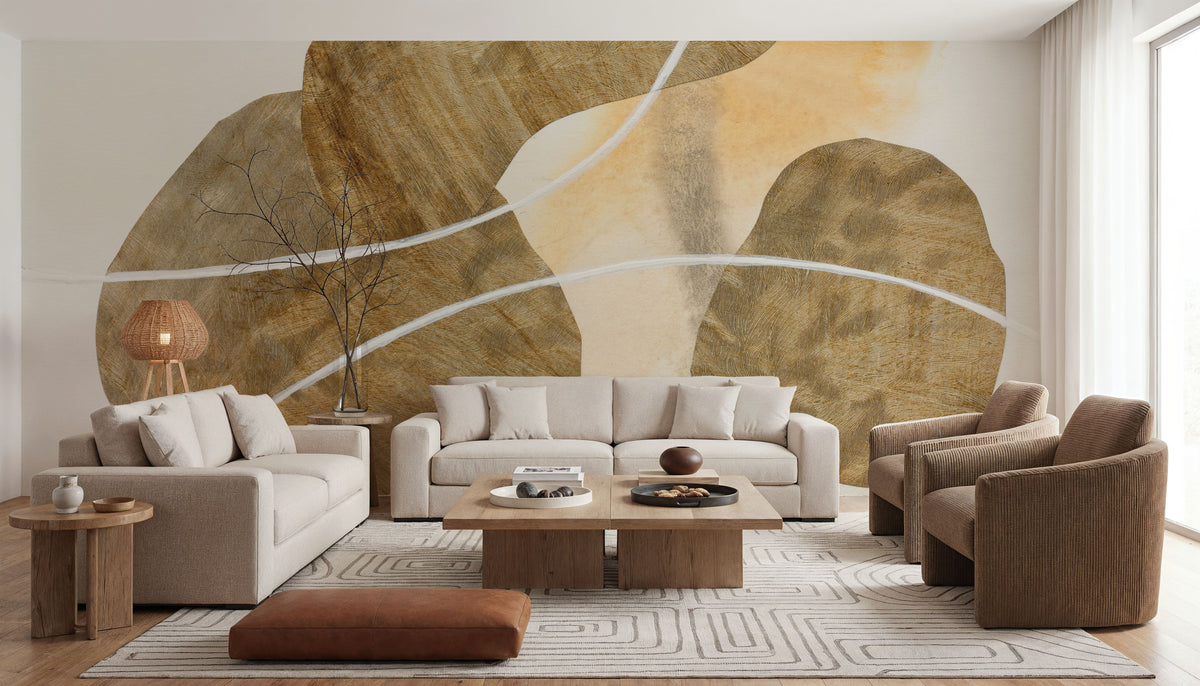 Metallic Textures III Mural Wallpaper - room preview 06