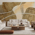 Metallic Textures III Mural Wallpaper - room preview 06