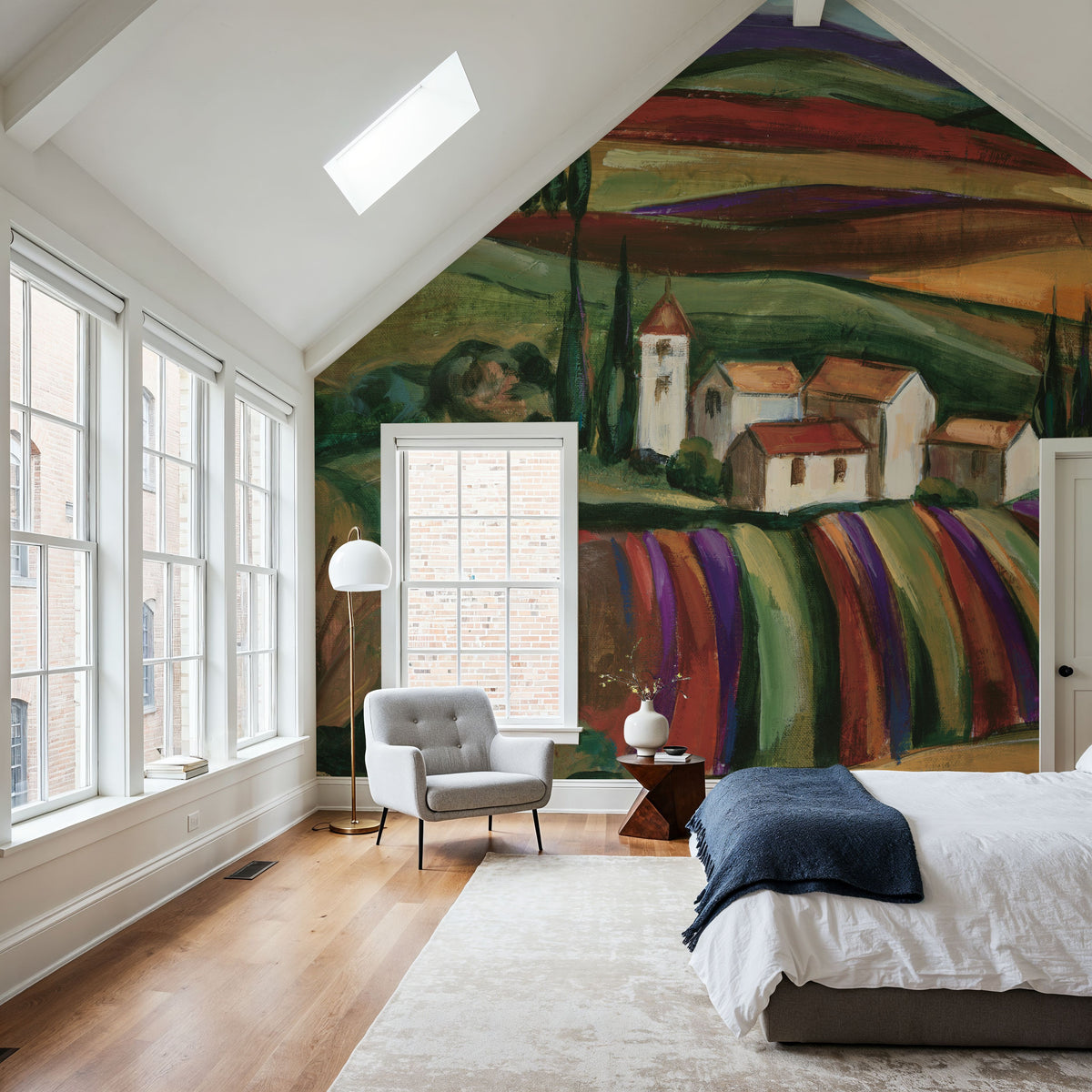Lavender Fields II Mural Wallpaper - room preview 06